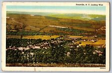 Dansville, New York NY - Looking West - Beautiful Landscape - Vintage Postcard picture