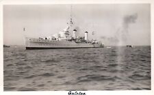 RPPC Photo British Royal Navy HMS Belfast Galatea picture