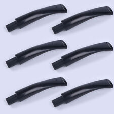 6 Pcs Black Plastic Mouthpieces Pipe Stems Tobacco Pipe Stem For Smoking picture
