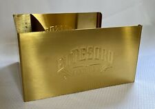 El Tesoro Tequila Gold Stainless Steele Napkin & Straw Holder Bar Caddy *NEW* picture