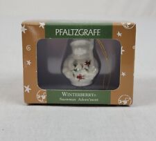Pfaltzgraff Winterberry Snowman Ornament 1999 Christmas Holiday 109-663-00 picture