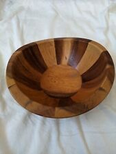 RUSTIC HAND-MADE WOODEN BOWL - 6.75