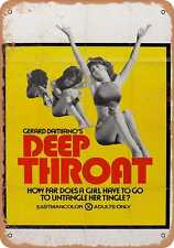 Metal Sign - Deep Throat (1972) - Vintage Look picture