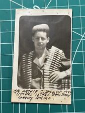 WWII 15th Air Force Corporal Photo Ammo Belt Italy Named Cool Shot picture