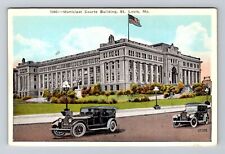 St Louis MO-Missouri, Municipal Courts Building Vintage Souvenir Postcard picture