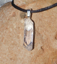 High Grade Clear Danburite Free Form Stone Crystal Pendant Necklace Small picture