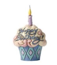 Jim Shore HWC Mini Birthday Cupcake Figurine NIB Enesco 3.75”H picture