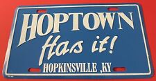 Hoptown has it Booster License Plate Hopkinsville Kentucky Dealer picture