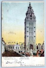 1905 DREAMLAND TOWER CONEY ISLAND NY PHOTO & ART POSTCARD COMPANY (TRIMMED) picture