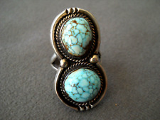 Southwestern Native American Navajo Dry Creek Turquoise Sterling Silver Ring1.4