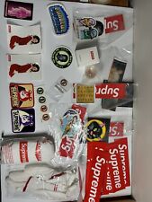 Lot Of Supreme Stickers And Accessories Box Logo Gloves Bouncy Ball MLK Mariah   picture