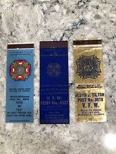 VFW Front Strikers Matchcovers Lot Of 3 picture