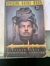 Vtg 1939 GOLDEN GATE International Exposition OFFiCiAL GUIDE BOOK +FoLd Out Map picture