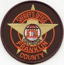 FRANKLIN COUNTY GEORGIA SHERIFF POLICE PATCH picture