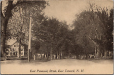 c1905 Homes Tree-Lined Dirt East Penacook Street East Concord New Hampshire NH picture