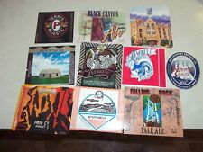 10 Different MICRO BREWERY BEER BOTTLE LABELS Bar Tavern Saloon COLORFUL LOT picture