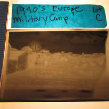 Vintage 1940s Negative Photo 120 Film WWII Europe War Village Landscape Houses picture