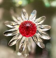 Swarovski Crystal Marguerite Red Daisy Figurine SCS Renewal 2000 Cake Topper picture