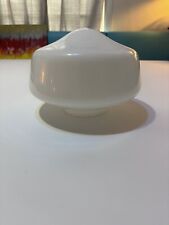 Vintage White Milk Glass Ceiling Schoolhouse Glass Lamp Shade With 3.75