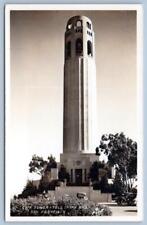 RPPC COIT TOWER TELEGRAPH HILL SAN FRANCISCO CALIFORNIA*REAL PHOTO POSTCARD picture