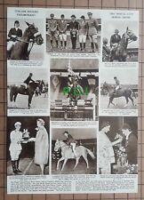 (X245) White City Horse Show Wanda Stevenson Pat Smythe D'Inzeo  -    1961 Clip picture