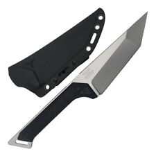 TAKUMITAK Charge Silver D2 Tanto Blade G10 Handle Fixed Knife with Kydex Sheath picture