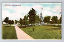 Aledo, IL-Illinois, Central Park Antique, Vintage Souvenir Postcard picture