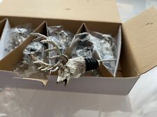 Jagermeister Manifest pourer Box Of 6 Metal Stag/Deer Head picture
