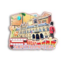 Northampton UK Refrigerator magnet 3D travel souvenirs wood craft gifts picture
