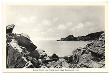 New Brunswick Evans Point Near Saint John Shore Line Coast Vintage Postcard picture