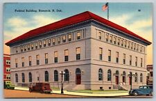 Bismarck ND Postcard Federal Building 304 E. Broadway Unposted Linen picture