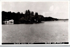 BALSAM LAKE, WIS. POSTCARD RPPC Balsam Lake Resort, Wis.  View From Lake picture