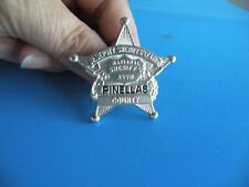 Vintage Pinellas County Florida JR Sheriff Police Badge Junior Deputy ~ G9 picture