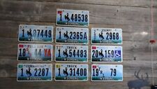 Wyoming License Plate bulk lot bucking horse All Original license plates picture