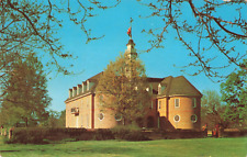 Williamsburg VA Virginia, Capitol Building, British Flag, Vintage Postcard picture