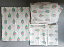 Vtg Roebuck Sears FULL Size Granny Cottage Core Polka Dot Roses Victorian picture