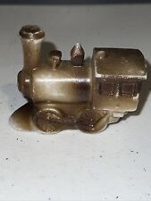 Vintage ceramic hand painted train engine dollhouse toy decor picture