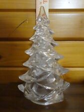 TOSCANY 24% Lead Crystal Solid Art Glass Xmas Tree Figurine 8.5