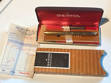 Vintage Sheaffer Imperial Gold Plated Fountain Pen  14k-585 Gold Nib USA picture