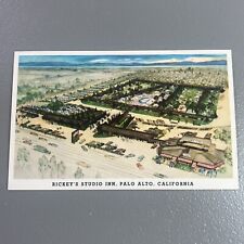 Bird's Eye View Of Rickey's Studio Inn Paso Alto California CA Vintage Postcard picture