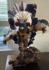 Vintage Large Hopi Kachina Doll -Kwahu, the Eagle Dancer Kachina Statue picture