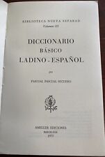 Ladino - Spanish  Dictionary Pascual Pascual Recuero TB 1977 Judezmo Jewish picture