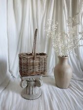 Antique/Vintage French Small Wicker Basket picture
