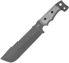 TOPS Knives M4X Punisher Fixed Sawback Blade Gray Micarta Handle Knife M4X01 picture