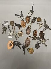 Vintage Keychains & Keys 1930s-50s National Parks States Landmarks  picture