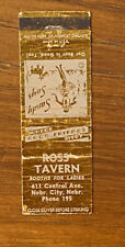 Vintage Ross’s Tavern Matchbook Cover Ad Nebraska City, Nebraska a01659 picture