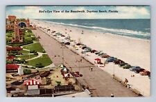 Daytona Beach FL-Florida, Birds Eye View of Boardwalk, Antique Vintage Postcard picture