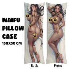 Anime sexy girl body Waifu pillowcase double-sided printed plush soft 150x 50 cm picture