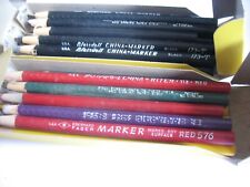 Vintage Blaisdell China Markers Black Red Green Yellow  Nick Pull Grease Pencils picture