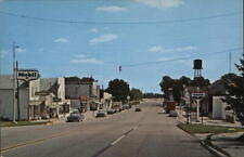 Mesick,MI Main Street Wexford County Michigan Avery Color Studios Postcard picture